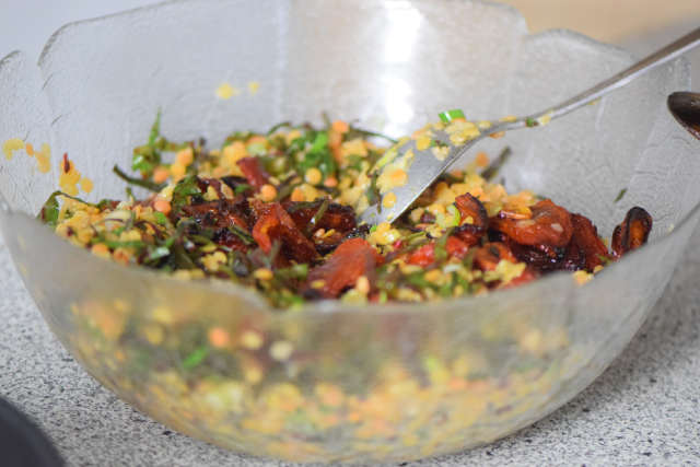 Linsensalat mit Shiitake und Mangold (2)