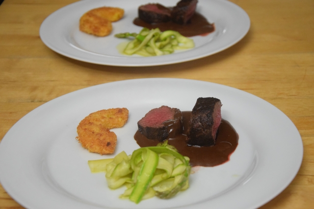 hirschfilet mit spargel und ananas (3)