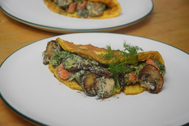 Brokkoli-Schinken-Omelett mit Pilzen (3)