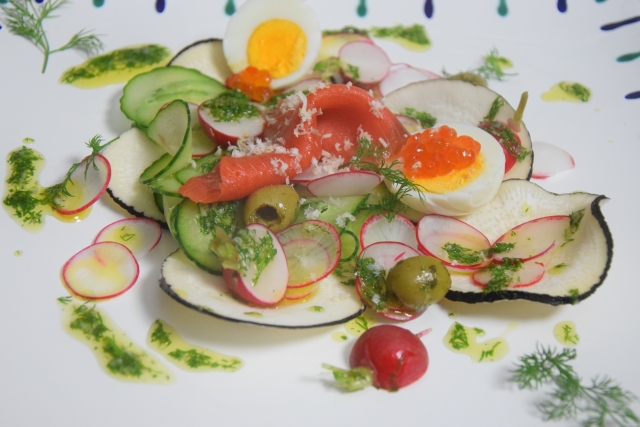 Rettichsalat mit Lachs (2)