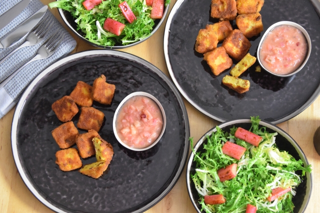 Eierschwammerl-Polenta mit Rhabarber-Chutney (4)