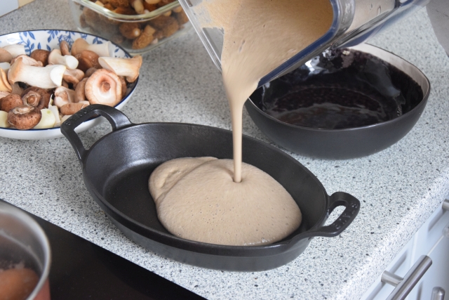 Eier mit Spinat und Pilzen (3)