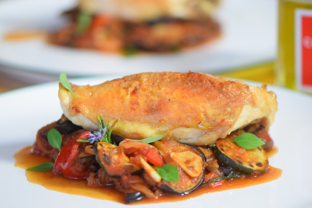 Hähnchen mit Ratatouille (7)