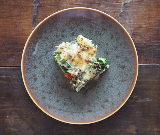 Champignon-Erbsen-Auflauf (4)