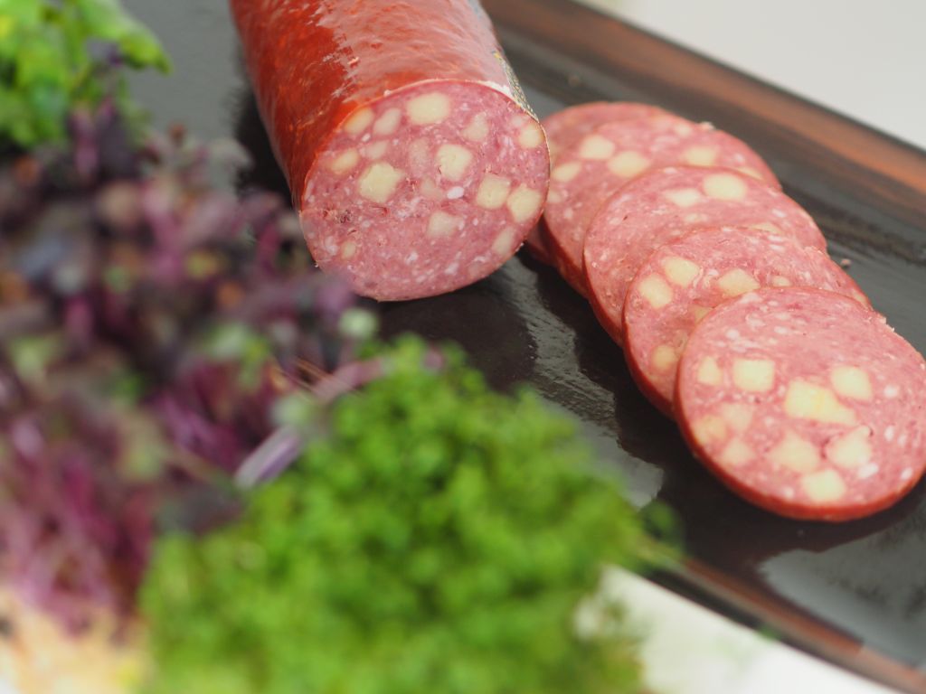 Waldviertler Hauswurst aufgeschnitten