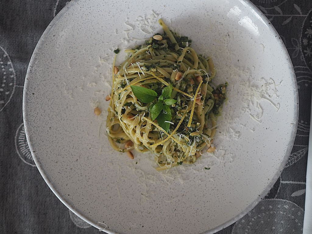 Teller mit Spaghetti