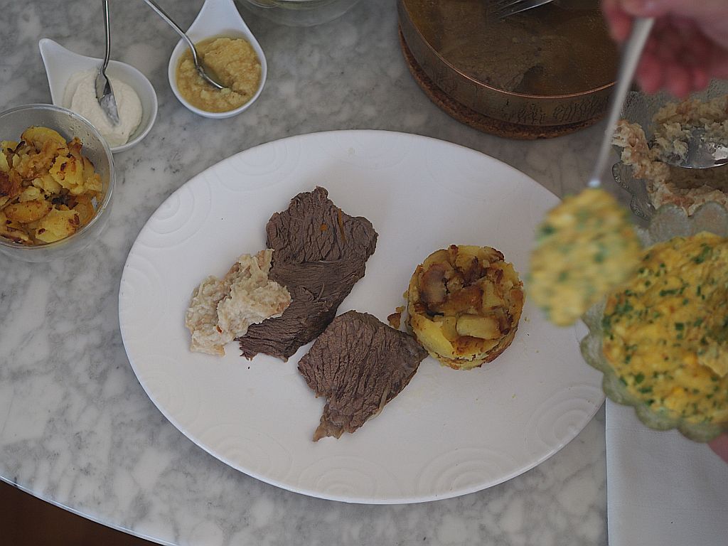 Gekochtes Rindfleisch