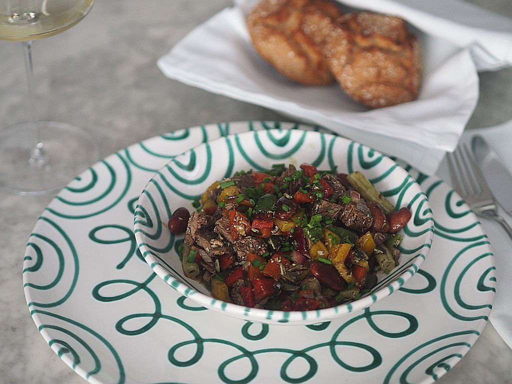 Rindfleischsalat mit echt steirischem Kürbiskernöl